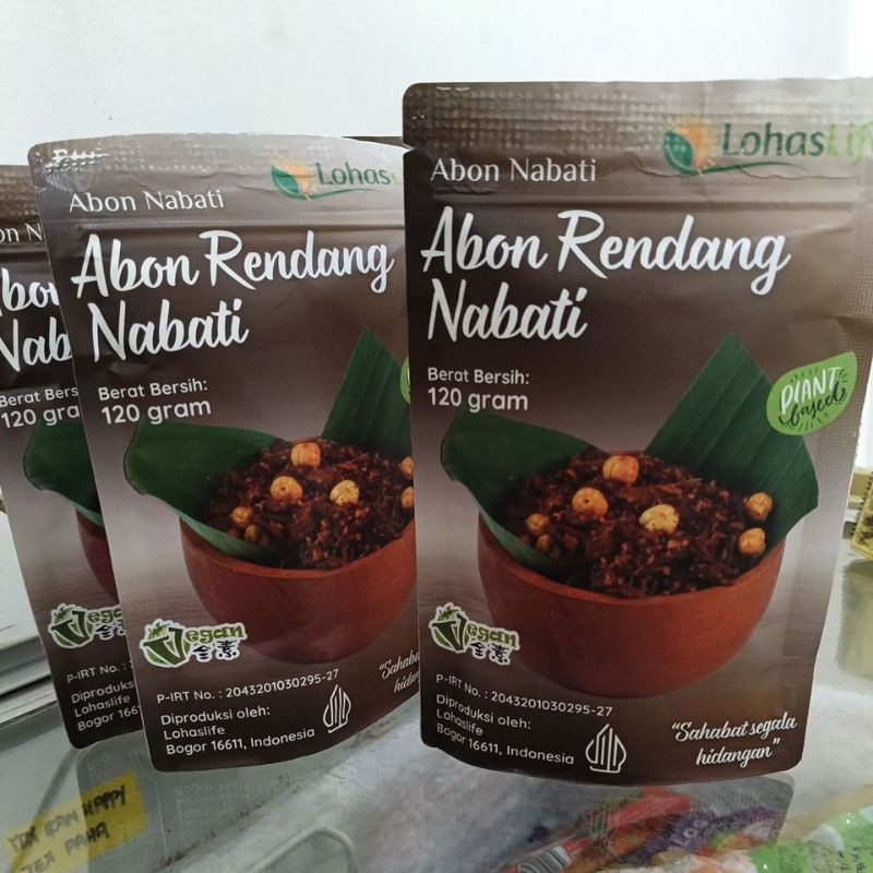 

VEGAN Abon Nabati rasa Rendang 120g
