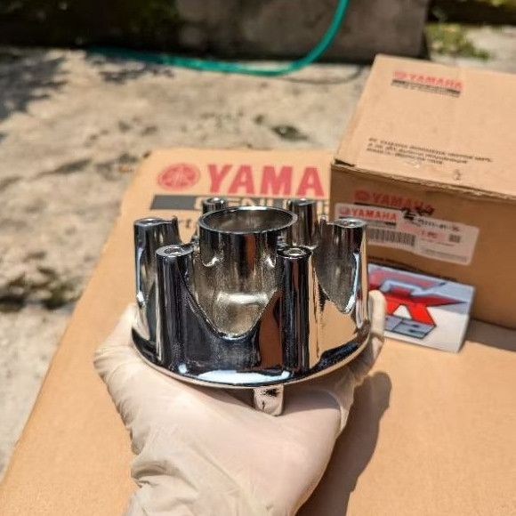 NAP GIR GEAR PLUS KARET TROMOL MX KING 150 ORIGINAL YAMAHA CHROME CELUP