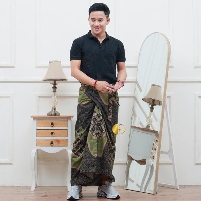 "SKY.LD" -  TERLARIS GRANITO.ID - SARUNG SRIKANDI Kawung Batik pria wanita sarung rok lilit tenun as