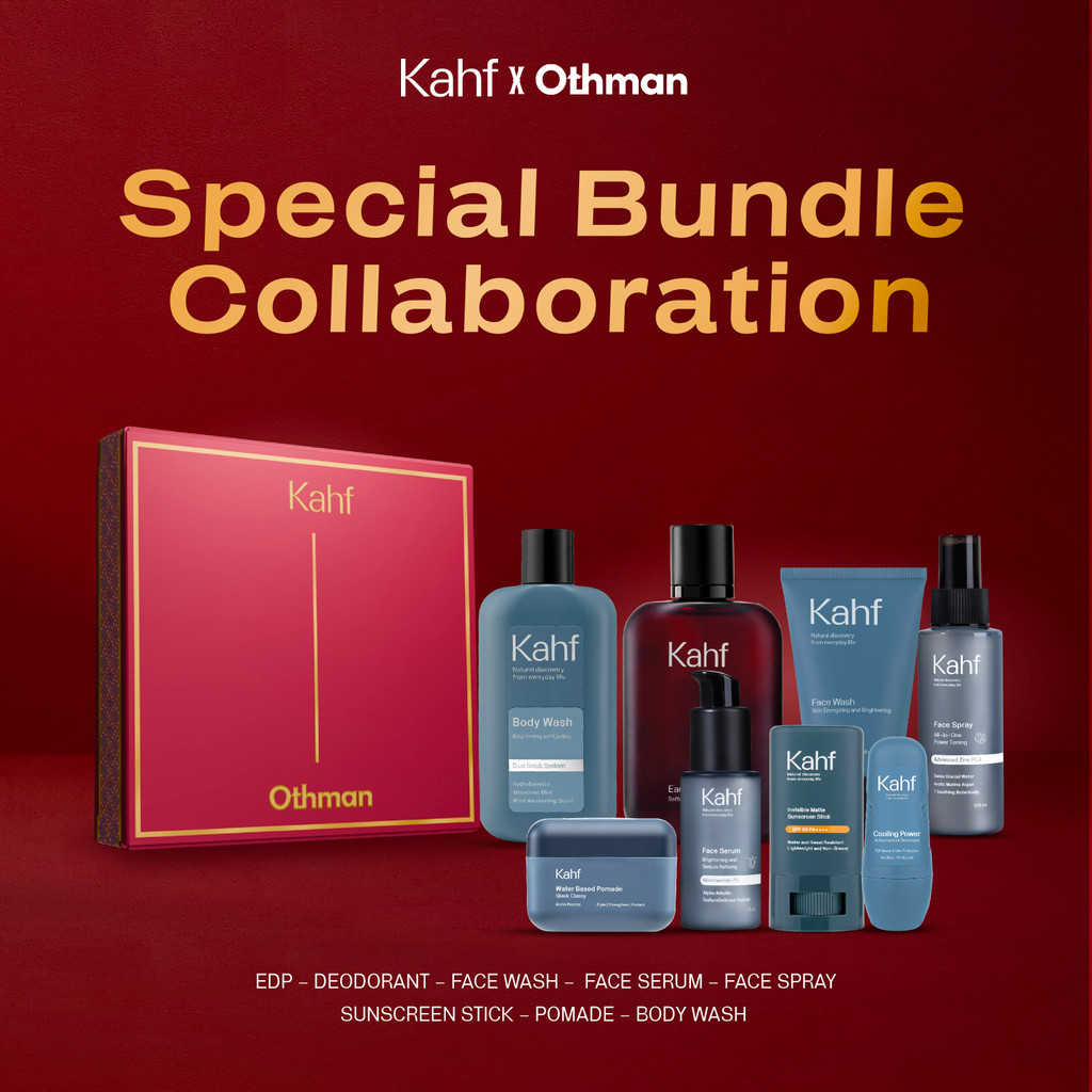 [Kahf x Othman] BEST DEALS ONLY 600K Special Bundle Collaboration - Paket isi 8 (EDP, Deodorant, Fac