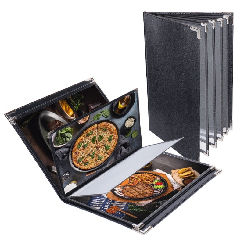 

Customized product.A4 Porte Menus De Restaurantes Menu Board Covers Design Restaurant Cuir Leather Fold
