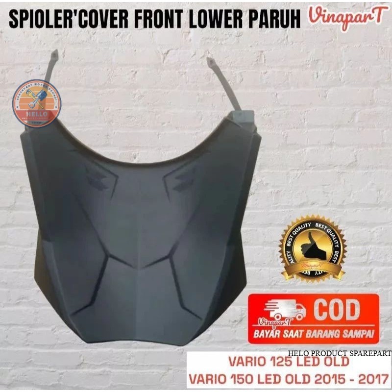 cover front lower dek paruh lumpur vario 125 150 led old k59 merk win Spare part