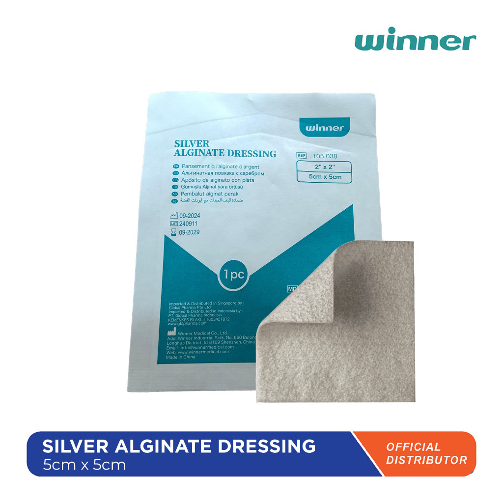 WINNER Silver Alginate Dressing Calcium Pembalut Luka