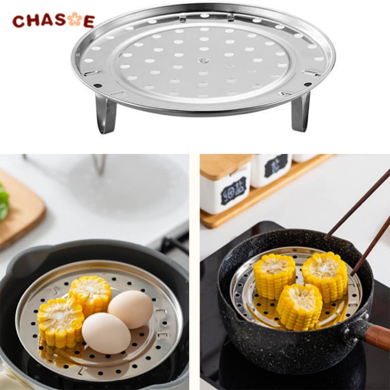 

Tatakan Kukus Teratai Stainless Tebal Steamer Rack 18cm / CHASOE