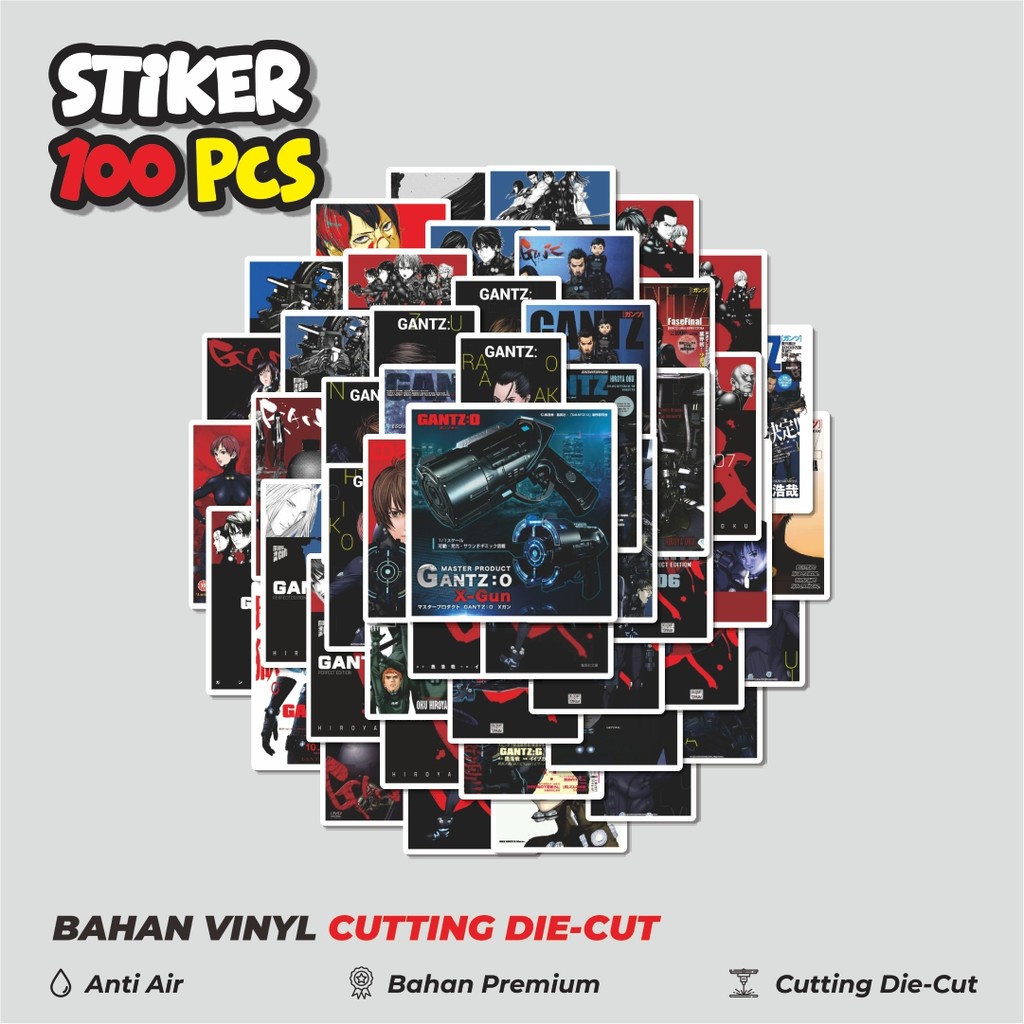 

Terbaru! 50 pcs Stiker Anime Gantz Char Mix 2 Dekorasi Lucu Kreatif untuk Notebook, Skateboard, HP
