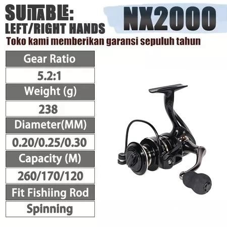 Caldari saltwater reel Spinning Reel fishing reel Mesin Pancing Rod mesin murah NX2000-7000 Spinning