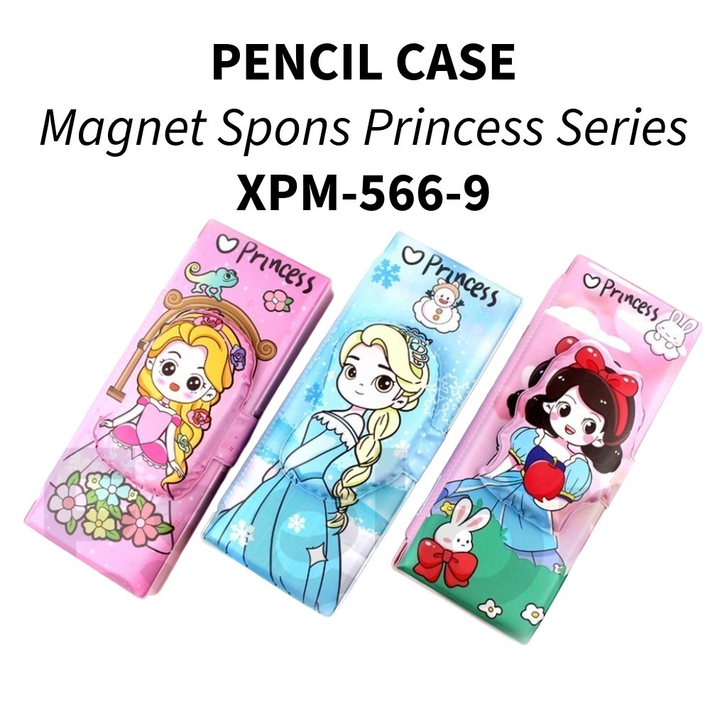 

❤️️Kotak Pensil Magnet Spons Prinses /Tempat Pensil XPM-566-9❤️️