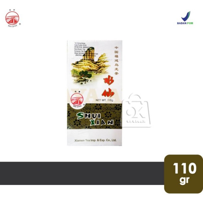 

✔D.Bsyo✔ - TERBARU Teh Oolong Sea Dyke Shui Xian / China Fujian Oolong Tea (110gr )
