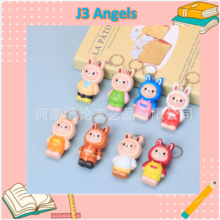 

J3 - Gantungan kunci squishy labubu cry baby Ganci viral