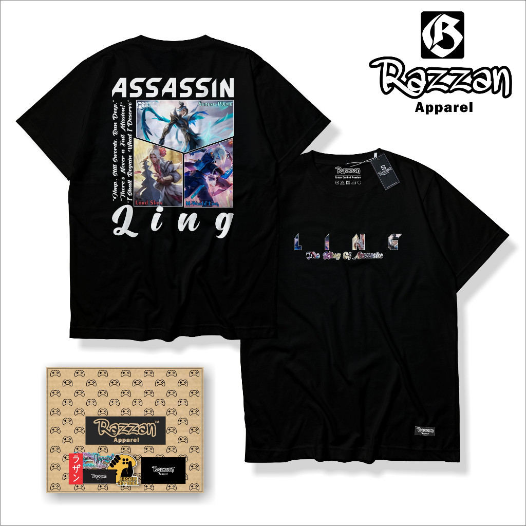 T-shirt Kaos Mobile Legends Hero Ling Assassin