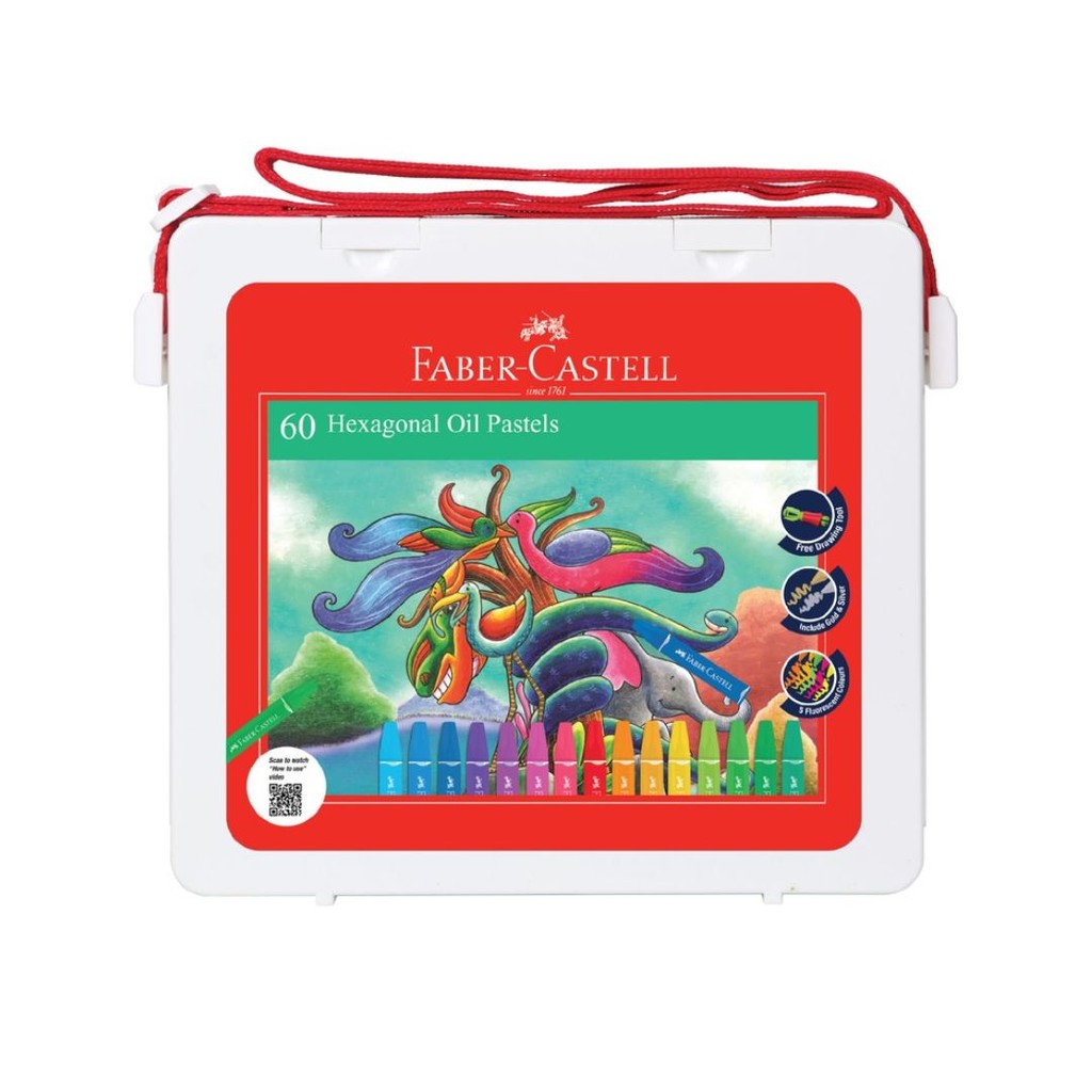 

Crayon 60 Warna Faber Castell / Hexagonal Oil Pastel 60 Faber Castell