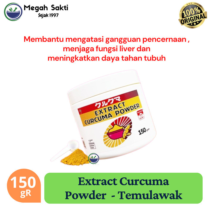 

Surya Sakti - Extract Curcuma Powder 150 gR | Sari Bubuk Ekstrak Temulawak Asli Herbal Alami