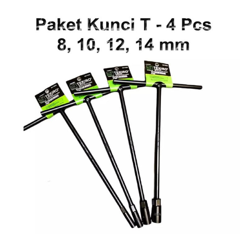 {ORIGINAL TEKIRO} Kunci T sock Sok 4PCS 8 10 12 14 mm kunci t tekiro original lengkap full SET