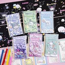 

MOS MAINAN EDUKASI DIY SCRATCH PAINTING SANRIO 3D BUKU KARTU GORES ANAK WARNA LUKIS