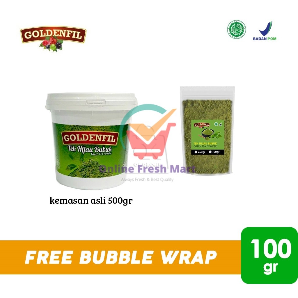 

Goldenfil Teh Hijau Bubuk / Green Tea Powder (100gr) - Online Fresh Mart Denpasar