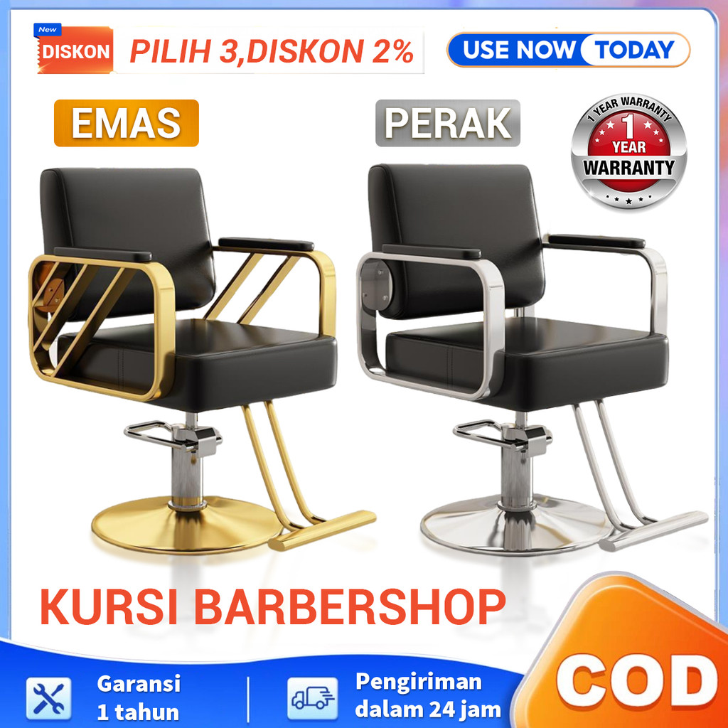 JABA Kursi Pangkas Rambut Pria Premium  - Kursi BarberShop  - Kursi Pangkas Rambut  - Kursi Barber S