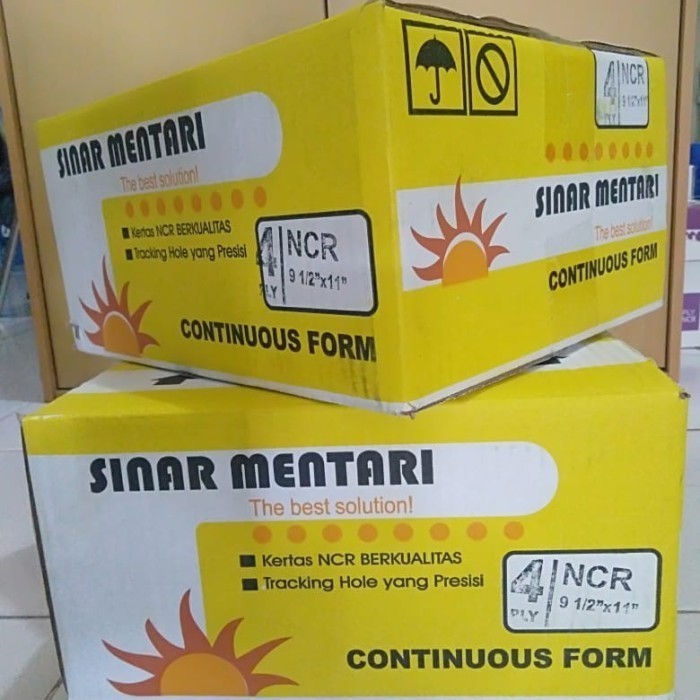 

SINAR MENTARI CONTINOUS FORM NCR 9.5 INCH X 11 INCH 4PLY