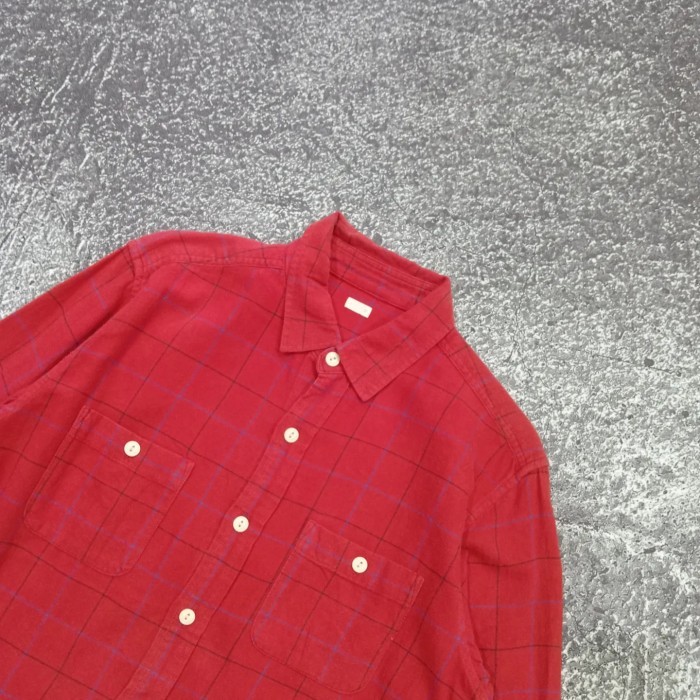 kemeja Flanel pria GU UNIQLO