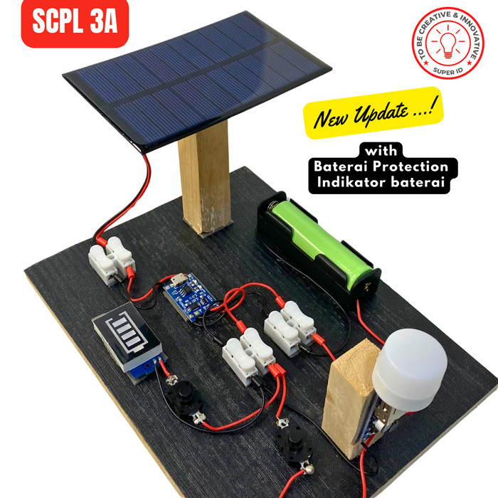 Kit edukasi solar cell solar panel solar energy PLTS - BELUM DIRAKIT