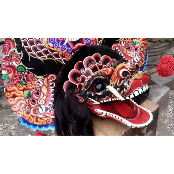 barongan devil spon dihiasi gondel celana barongan / barongan anak caplokan kain panjang anak anak d