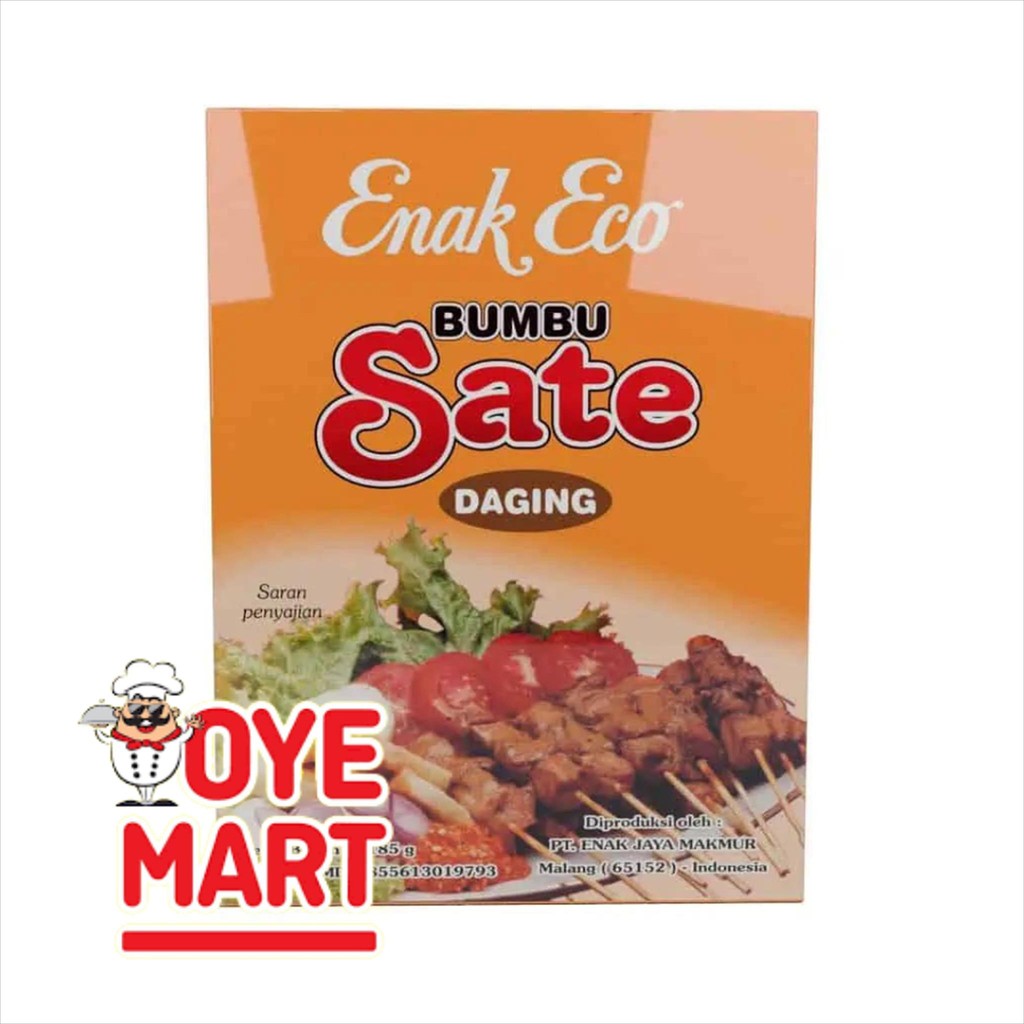 

ENAK ECO BUMBU SATE DAGING 185GR/ BUMBU INSTAN