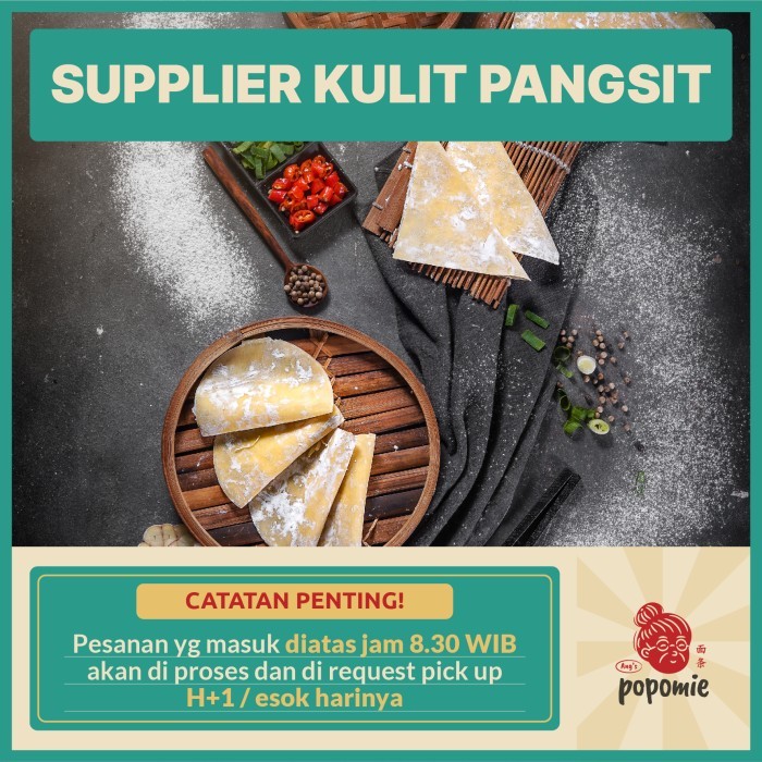 

✨TERLARIS -Kulit Pangsit Goreng Renyah Lezat 1kg - Bulat