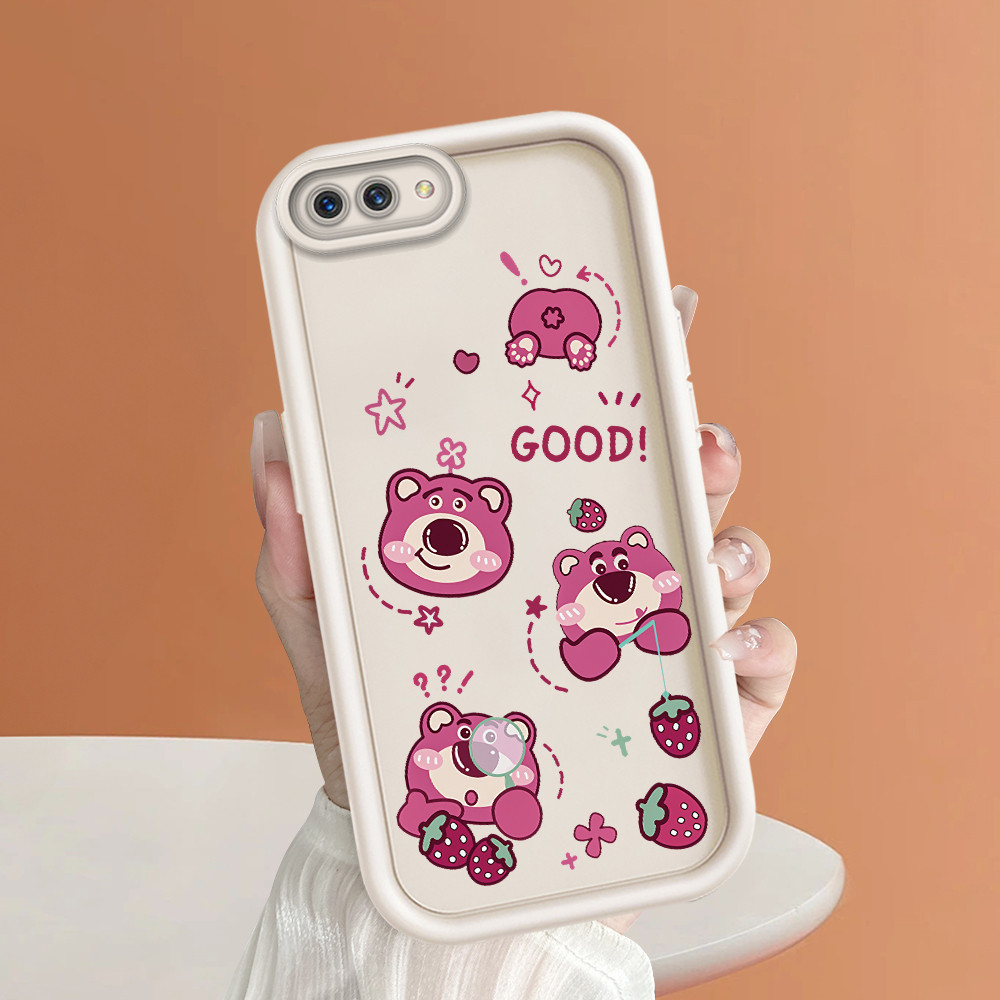 Casing Hp Untuk OPPO A5 A3S A12E Phone Case Cesing Soft Cover Lotso 2068 Mode Kesing Cream Cassing