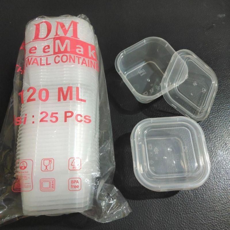 Thinwall Mini DM 120ml Isi 25pcs / Tempat Puding Mini / Kemasan Puding