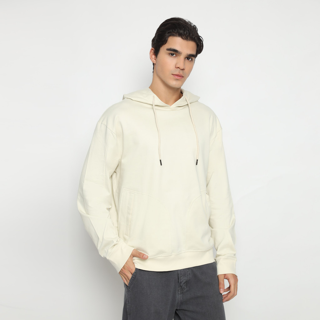 LARUSSO - Bruno Oversized Basic Hoodie - Off White