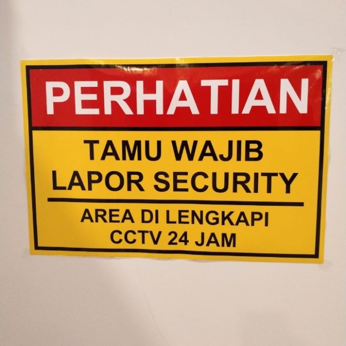 

STICKER WAJIB LAPOR UKURAN 30 X 40 CM