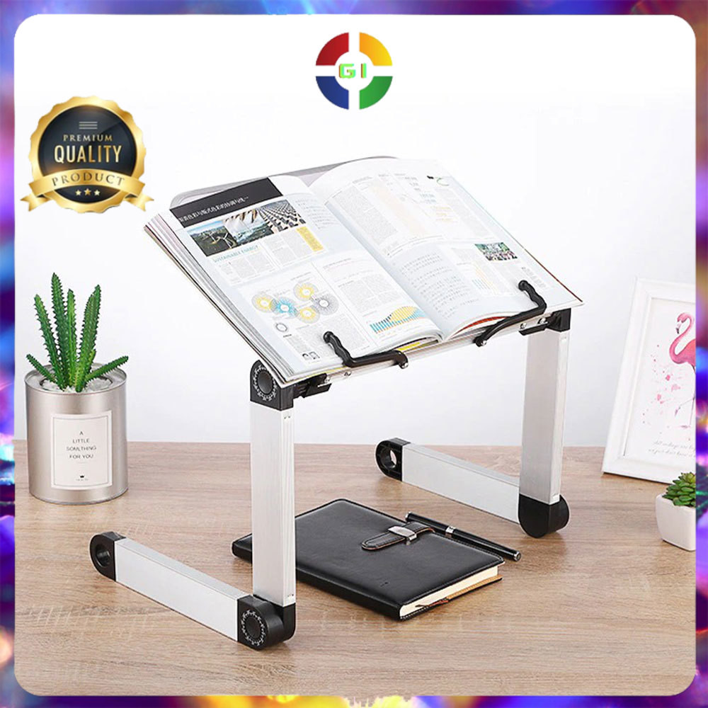 

(GI) Book Stand Penyangga Buku Aesthetic Reading Shelf Bracket 360 Degree