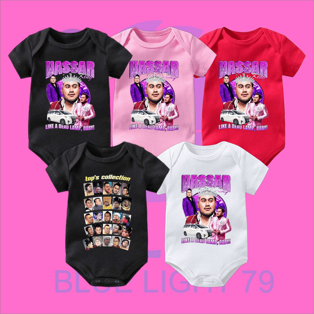 BAJU BAYI JUMPER BABY KING NASSAR OPPA KIOWA | NASSAR NANAS | NASSAR TOP'S COLLECTION jumsuit kaos b