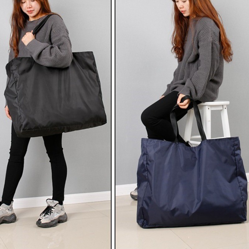 

Shopping Bags Large Capacity Grocery Totes With Zipper Washable Reusable Simple Handbag Outdoor Heavy Duty New Fashion Bag