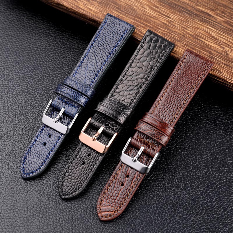 Handmade Ostri Foot Leather Bracelet 18mm 19mm 20mm 21mm 22mm Personalised Men's Wat Accessories Bra