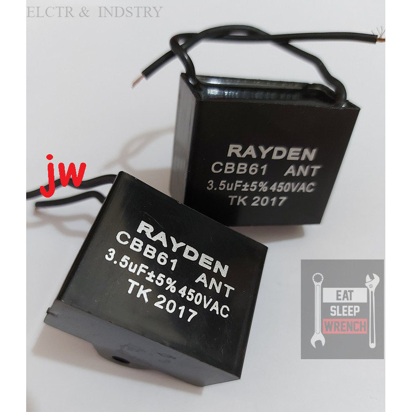 IC Kapasitor Kipas Angin CBB61 1.5UF 2UF 2.5UF 3UF 3.5UF 4UF 4.5UF 12UF - 1,5uF aneka IC dan Transis