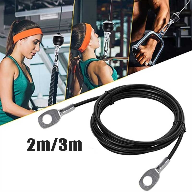 [2/3M ]Tali Kabel Gym Home Fitness/Kabel Sling Gym/Wire Pulling Kabel Sling Gym/Tali Katrol Pulley