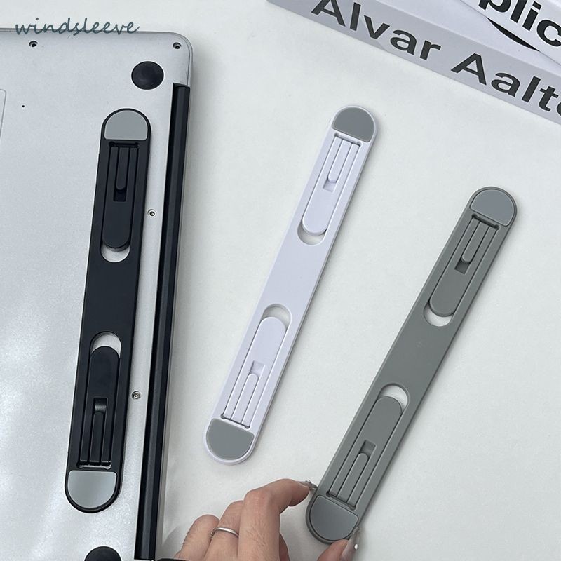 Stand Laptop Aluminium Lipat Dua tingkat penyesuaian ketinggian Dudukan Laptop Penyangga Laptop-Win