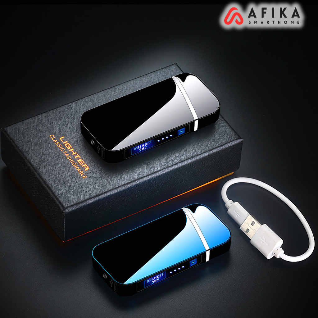 Korek Api Elektrik Plasma Pulse Arc Lighter LED