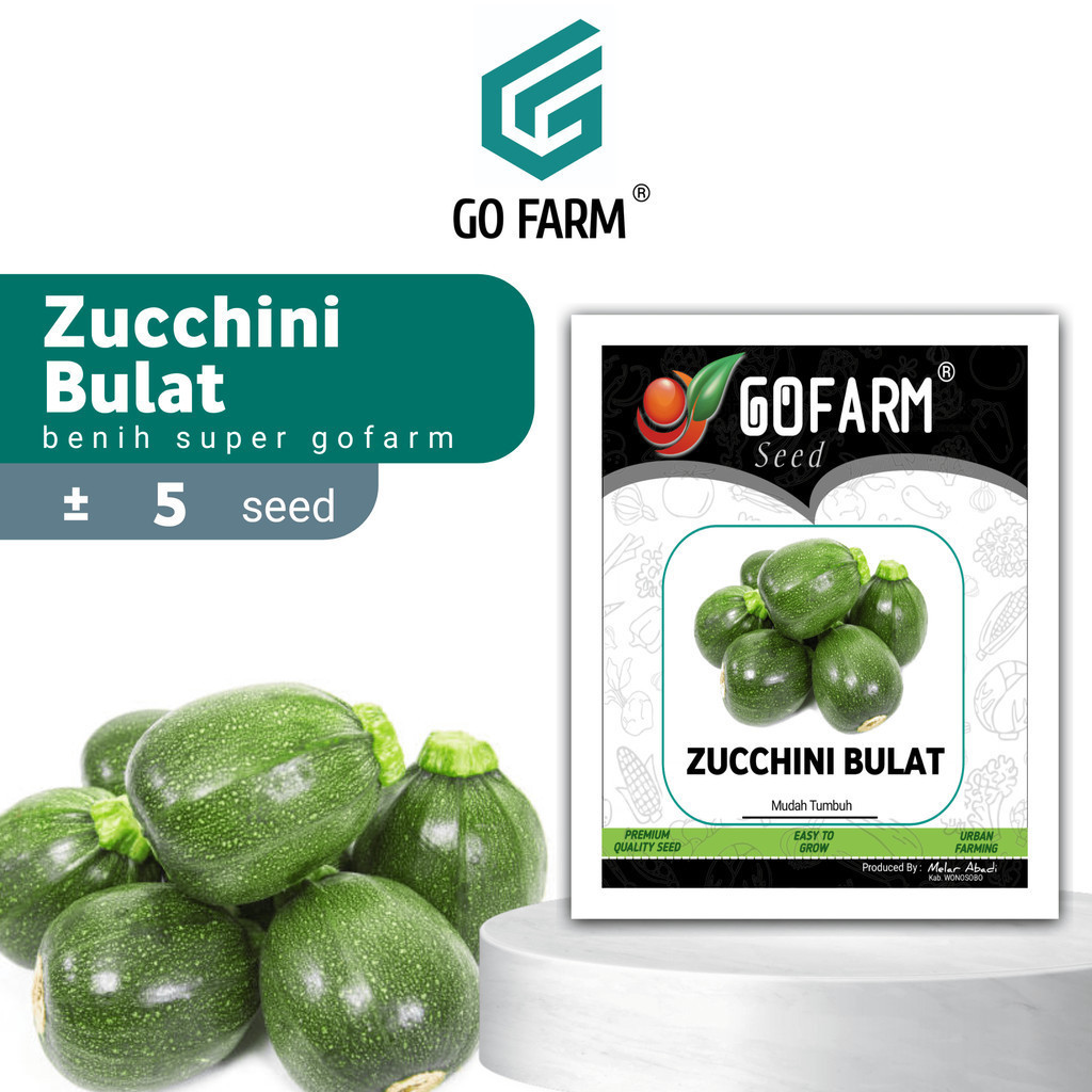 STM - Benih Sayuran Labu Zucchini Bulat Berkualitas GOFARM