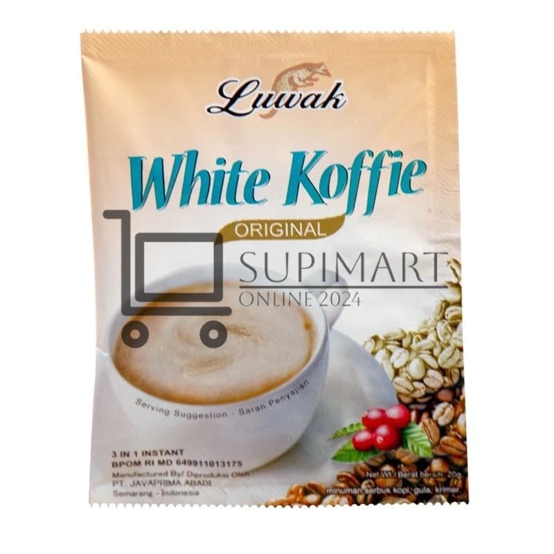 

LUWAK WHITE KOFFIE Sachet 20gr Renceng Isi 10pc Sachet