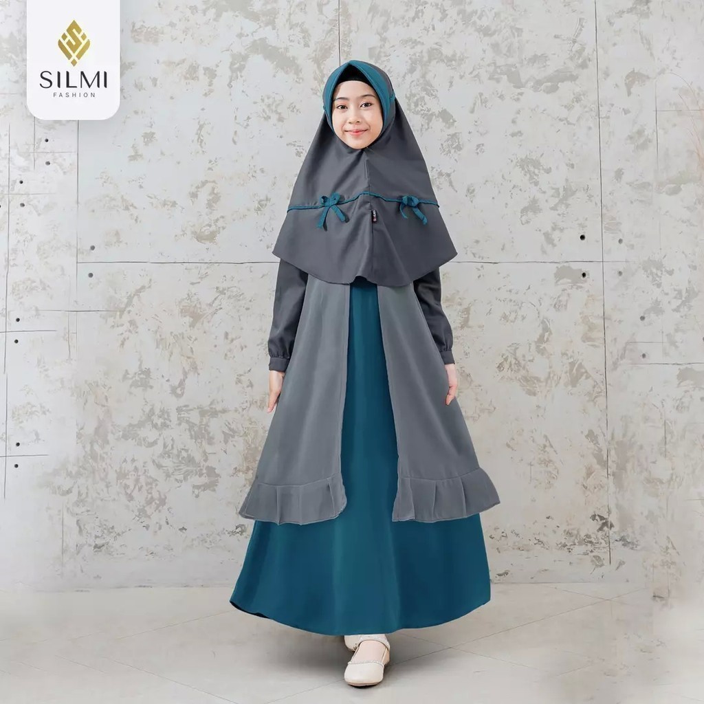 Busana Muslim Silmi Fashion Anak Perempuan Warohmah Gamis Anak by Silmi