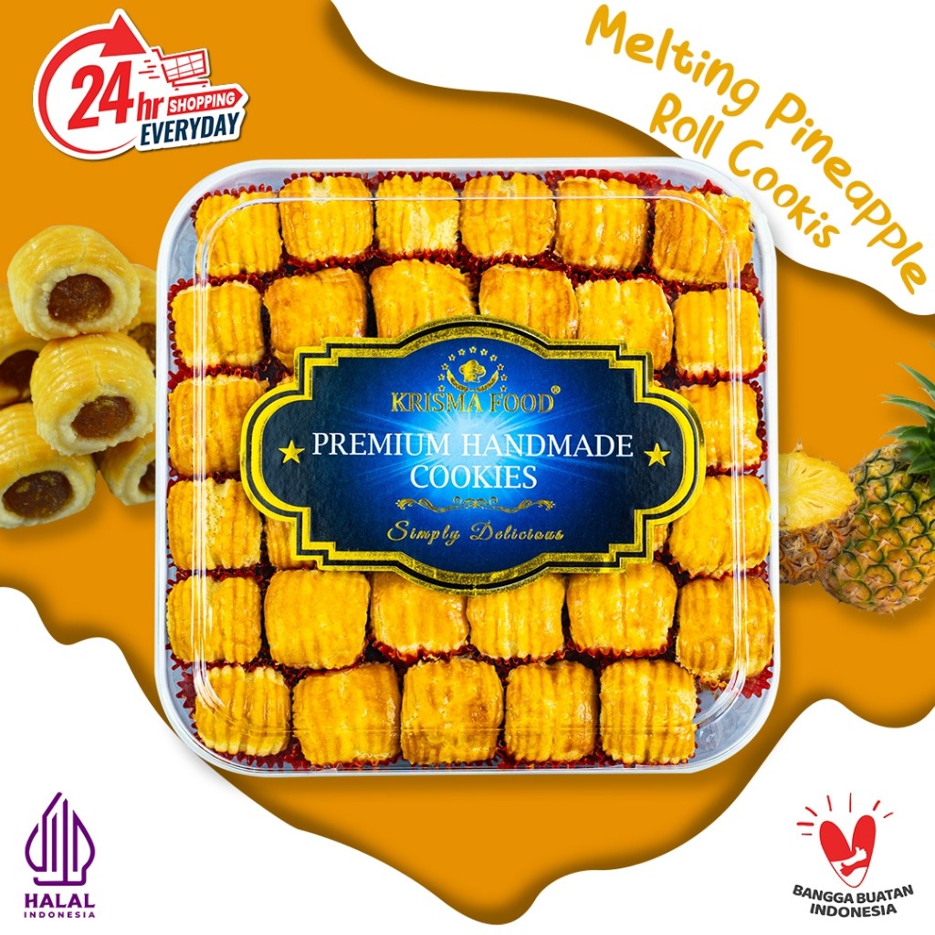 

MELTING PINEAPPLE ROLL COOKIES | KRISMA FOOD