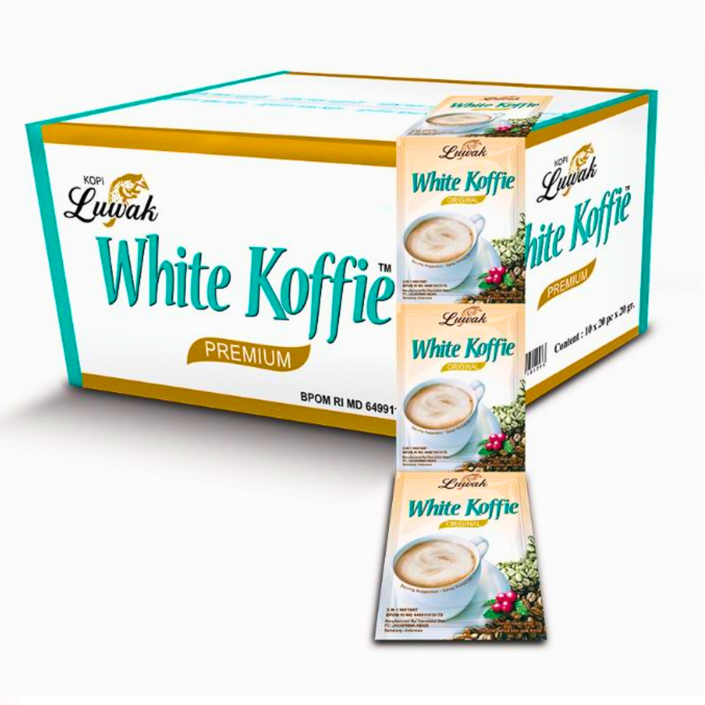 

Luwak White Koffie 1 Dus Isi 200 Sachet