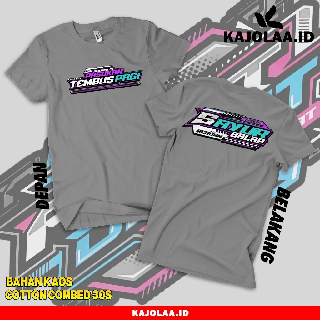 Kajolaa.id ( BISA COD ) Kaos Sayur Balap Reborn New Design - Kaos sayur balap