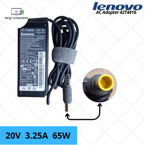 Adaptor Charger Laptop Lenovo 42T4416 - PA-1650-54 P/N: 42T4417 ( 20V ~ 3.25A) 65W