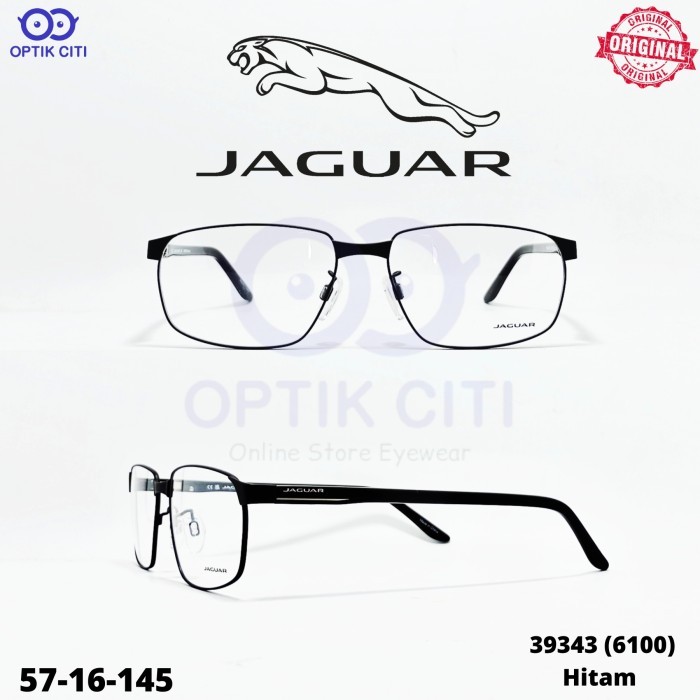 Frame Kacamata Pria Sporty Jaguar 39343 6100 57 Original