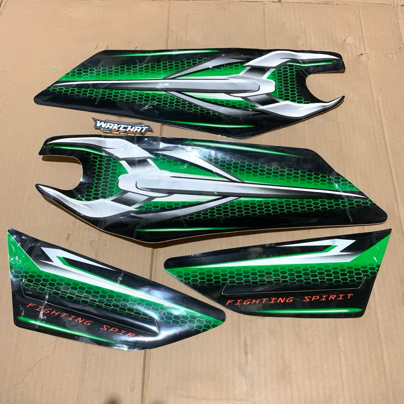STIKER STRIP STRIPING RX KING 2007 HIJAU