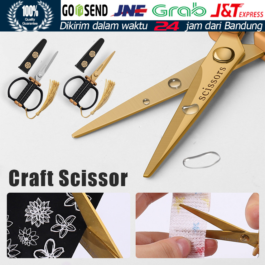 

Vintage Tailor Craft Scissors / Gunting Stainless Steel untuk Nail Art, Jahit, dan Pemotong Benang