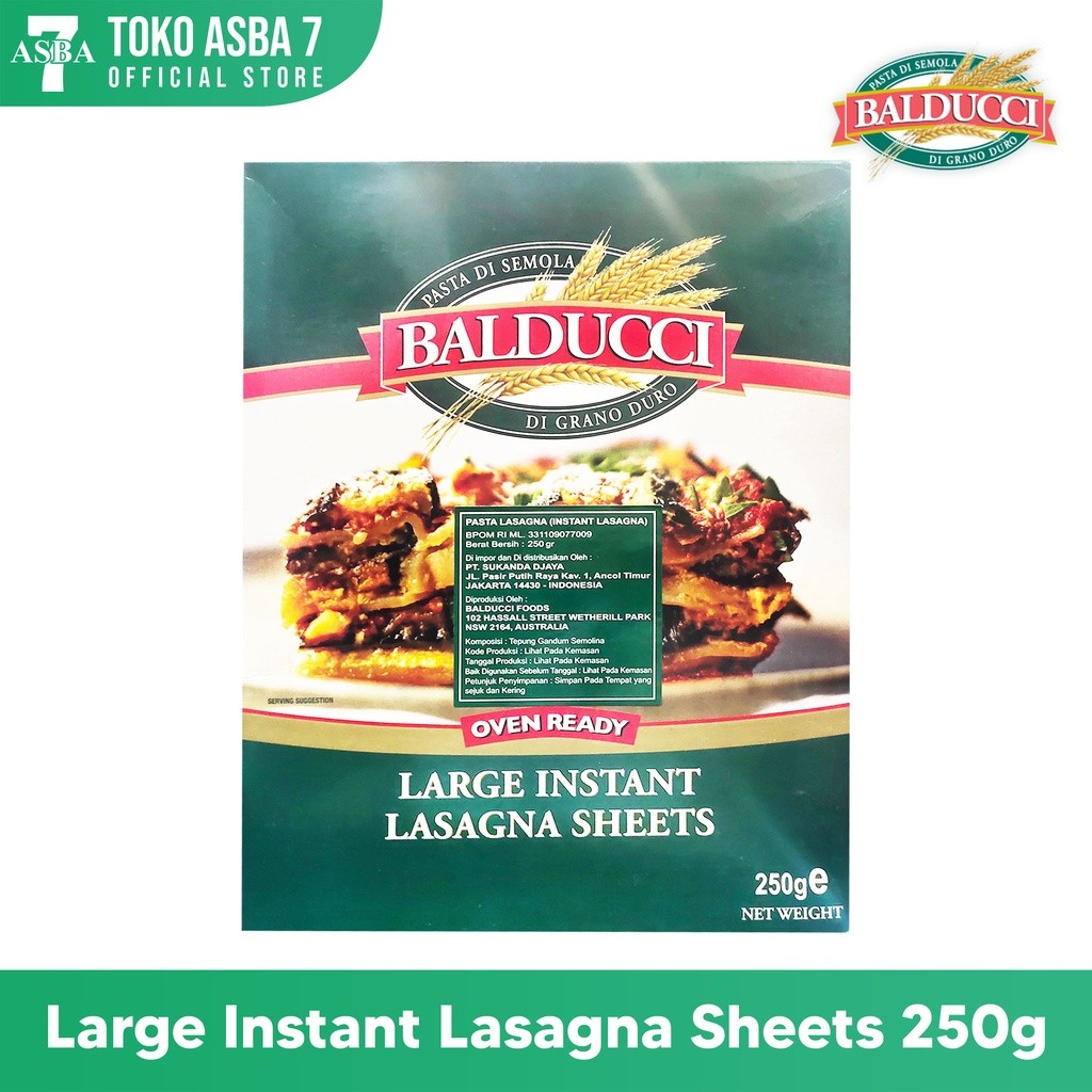

BALDUCCI LASAGNA SHEETS 250GR