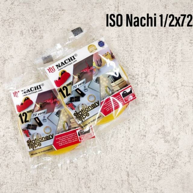 

(PST.ATK) Isolasi / Selotip Nachi 12Mm 1/2X72